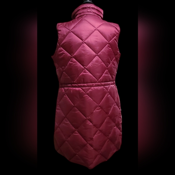 NWT Liz Claiborne size S burgundy vest - Picture 10 of 12